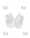 Set of 5 Pairs Cotton High quality No Scratch Baby Gloves Mittens 0-6M